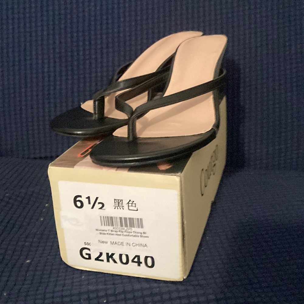 Coutgo Flip Flop Kitten Heel